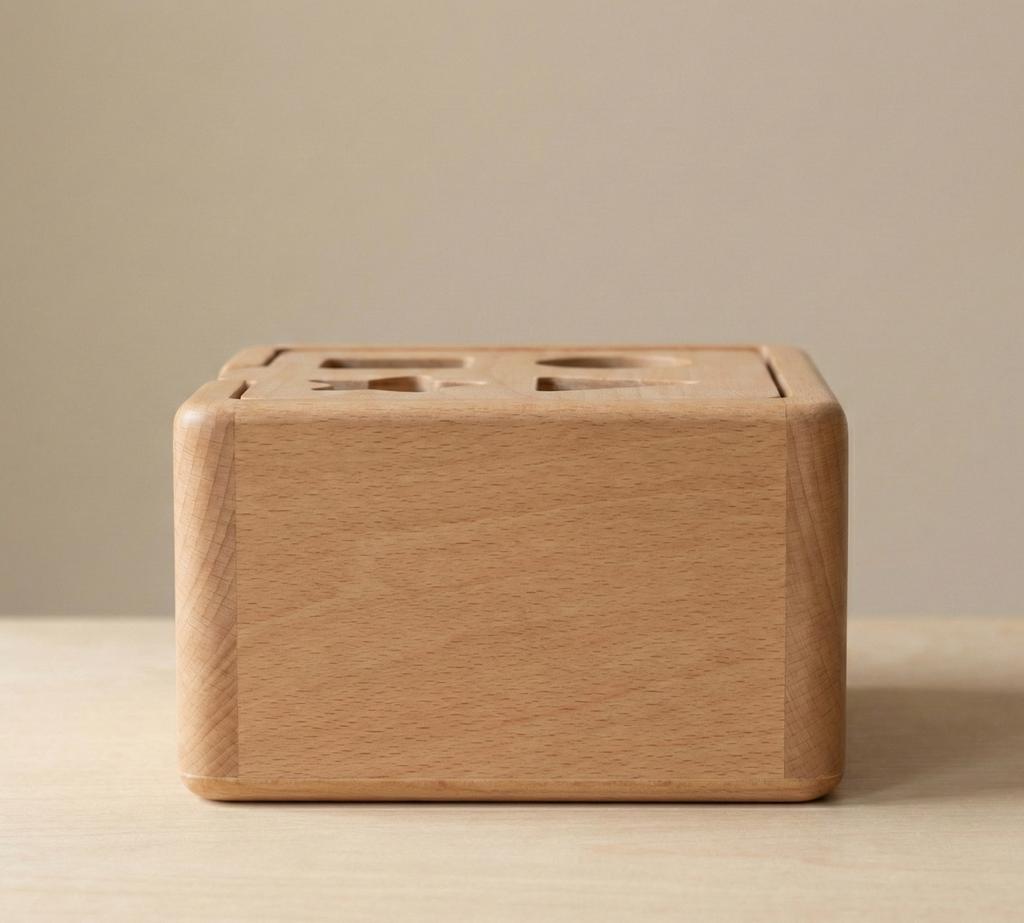 Wooden Shape Sorter Box