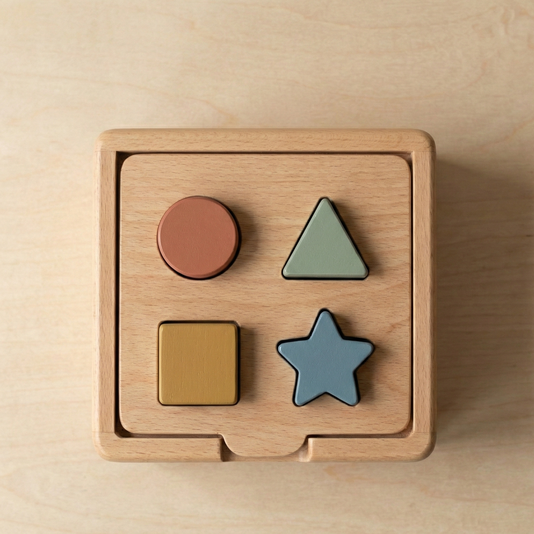 Wooden Shape Sorter Box