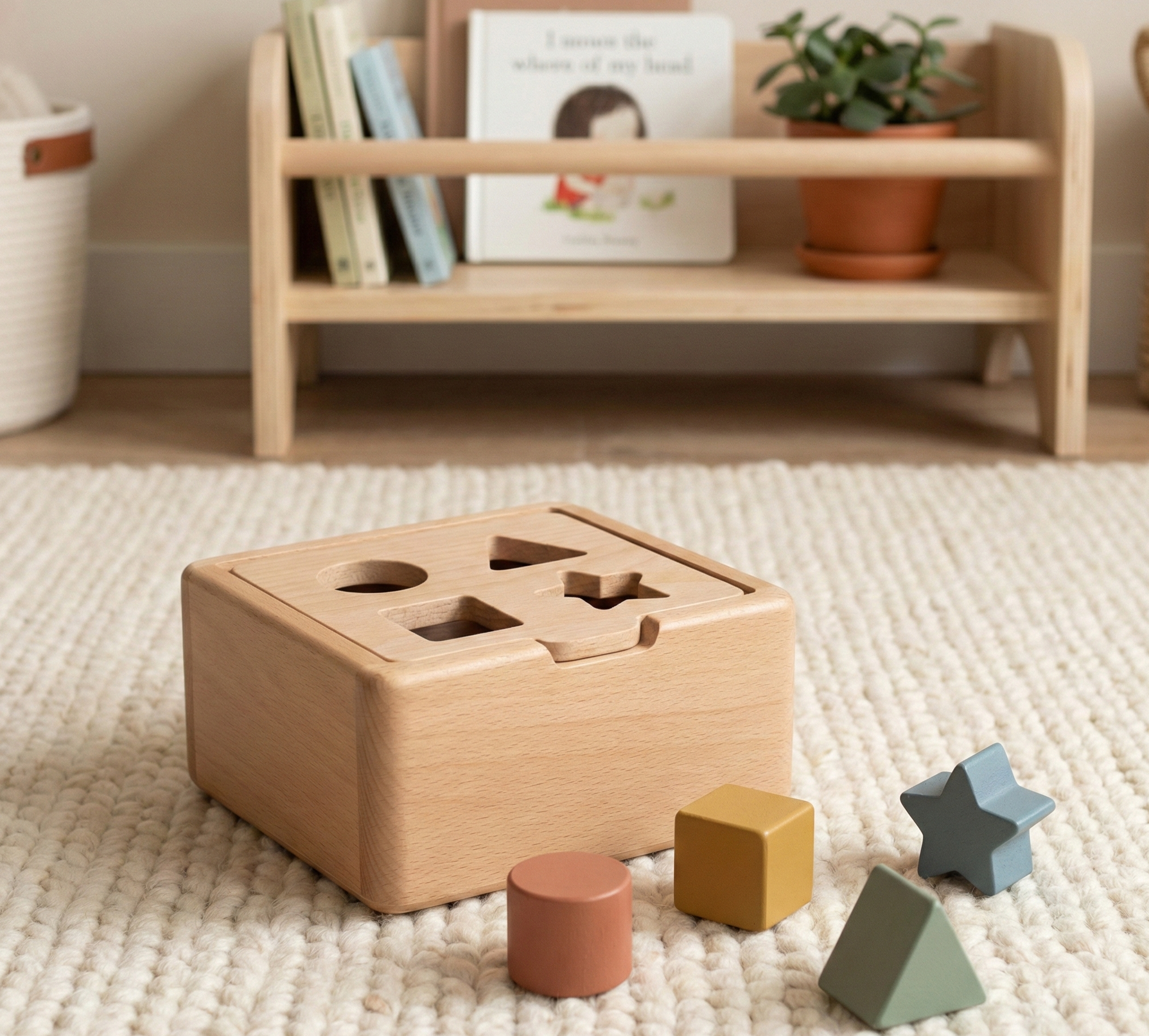 Wooden Shape Sorter Box