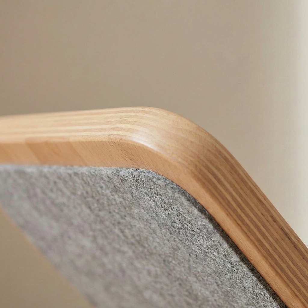 Wooden Balance Board (Natural Wood with Felt)