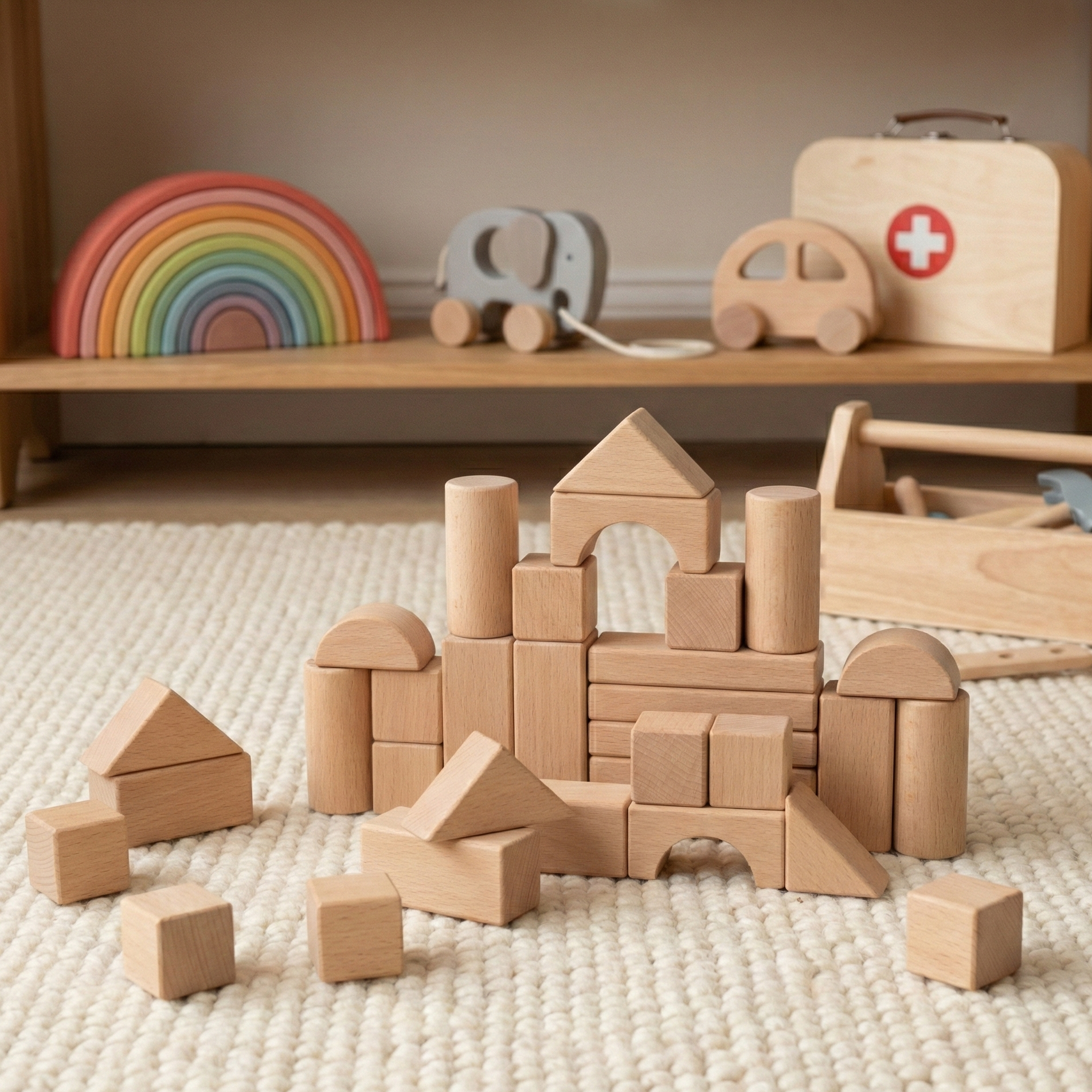Wooden Standard Unit Block Set