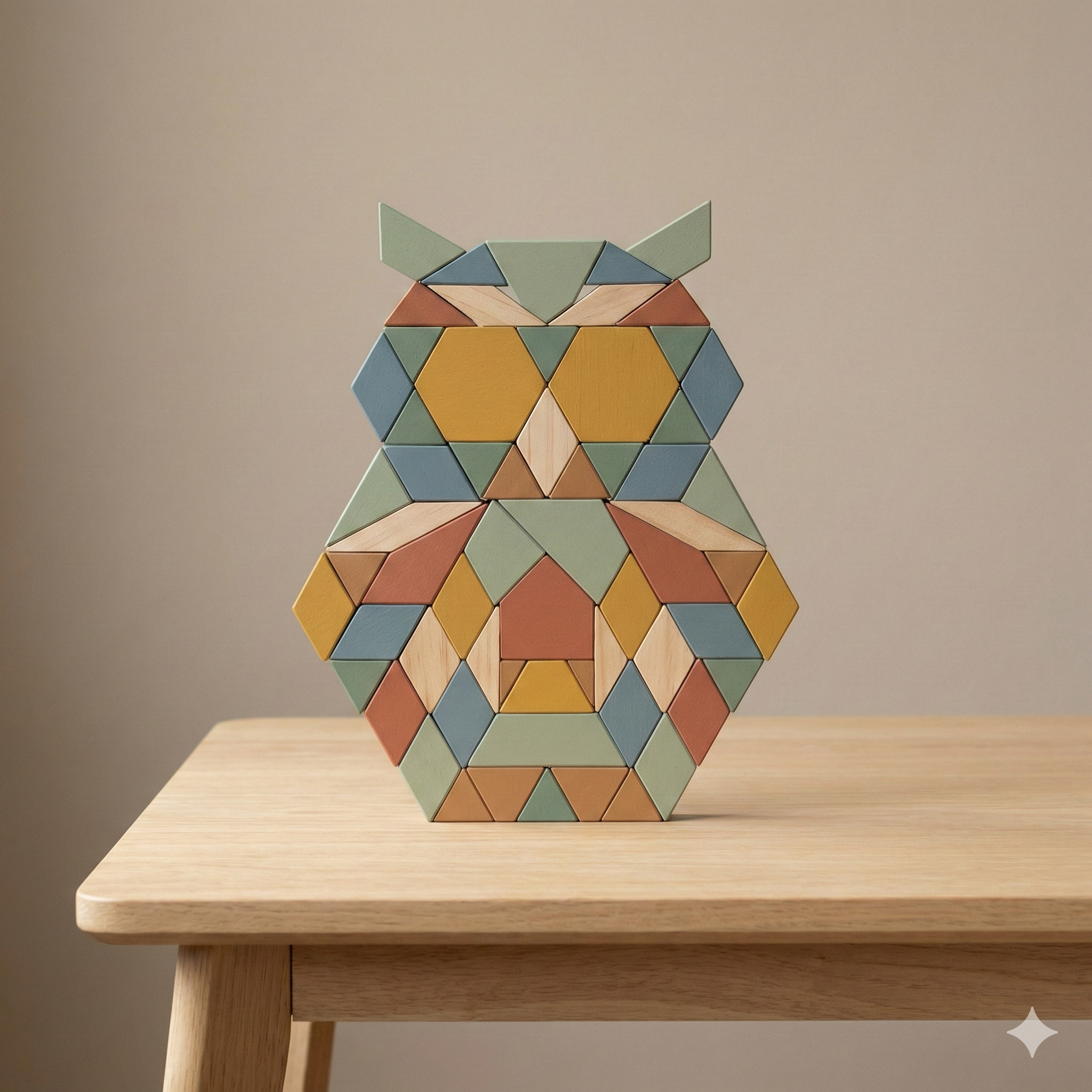 Wooden Tangram & Pattern Blocks