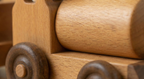 Wooden Steam Train Set