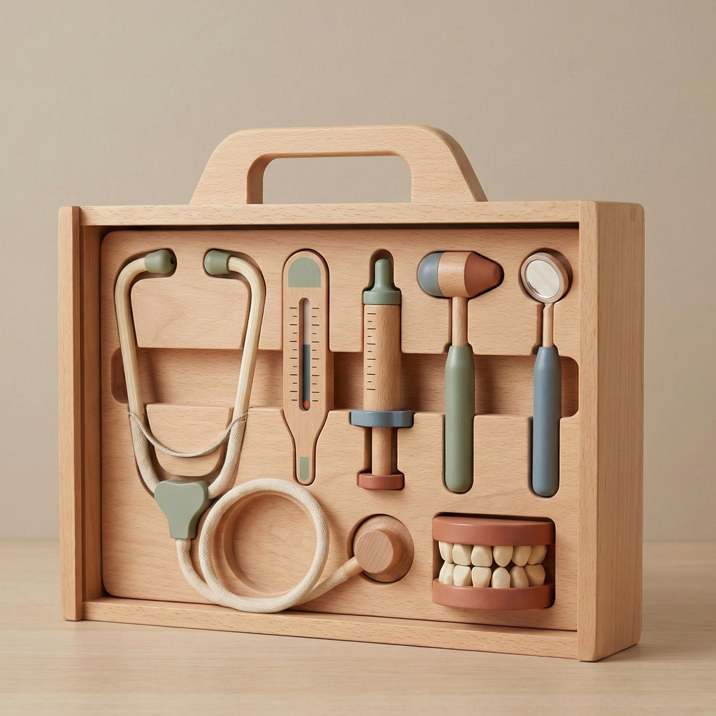 Wooden Doctor & Dentist Kit