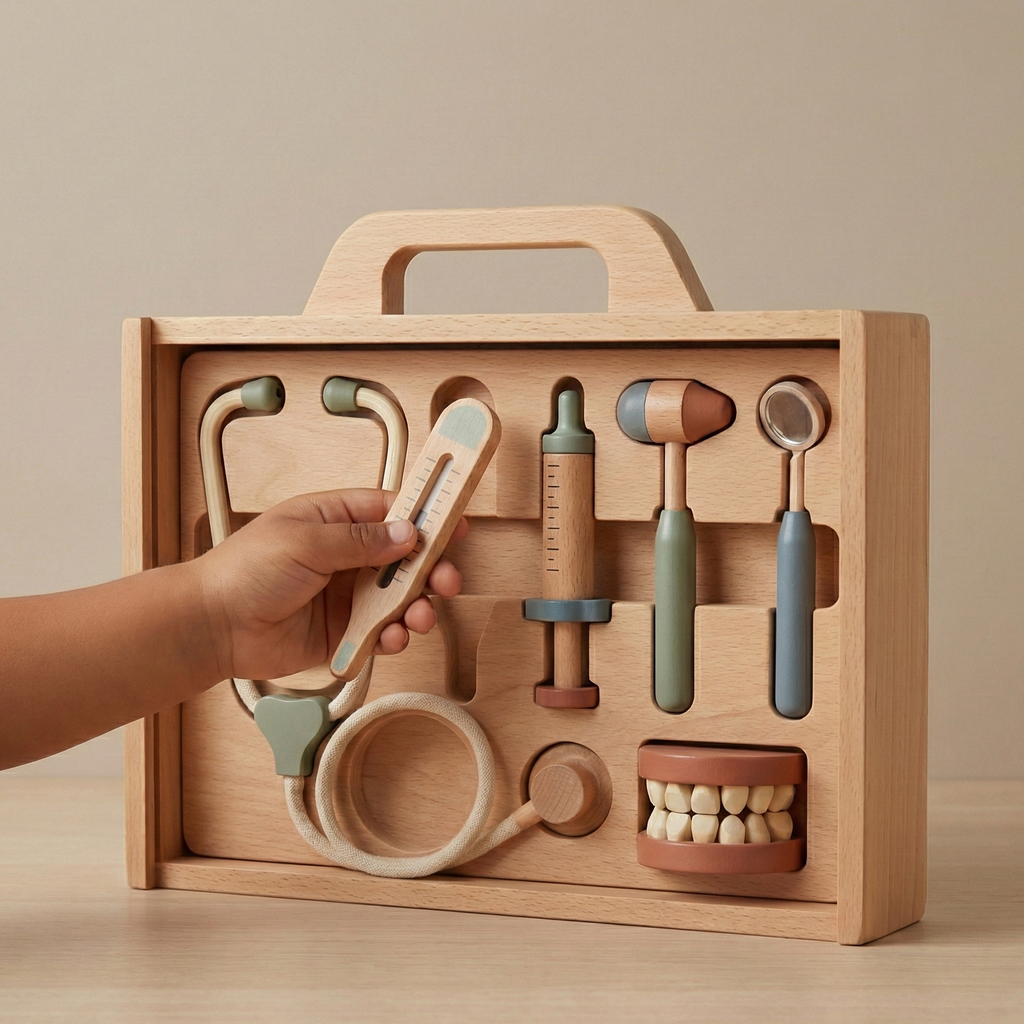 Wooden Doctor & Dentist Kit