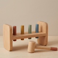 Wooden Pound-a-Peg Bench