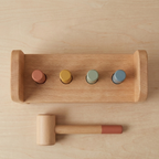 Wooden Pound-a-Peg Bench