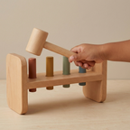 Wooden Pound-a-Peg Bench