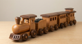 Wooden Steam Train Set