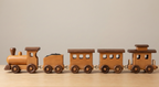 Wooden Steam Train Set