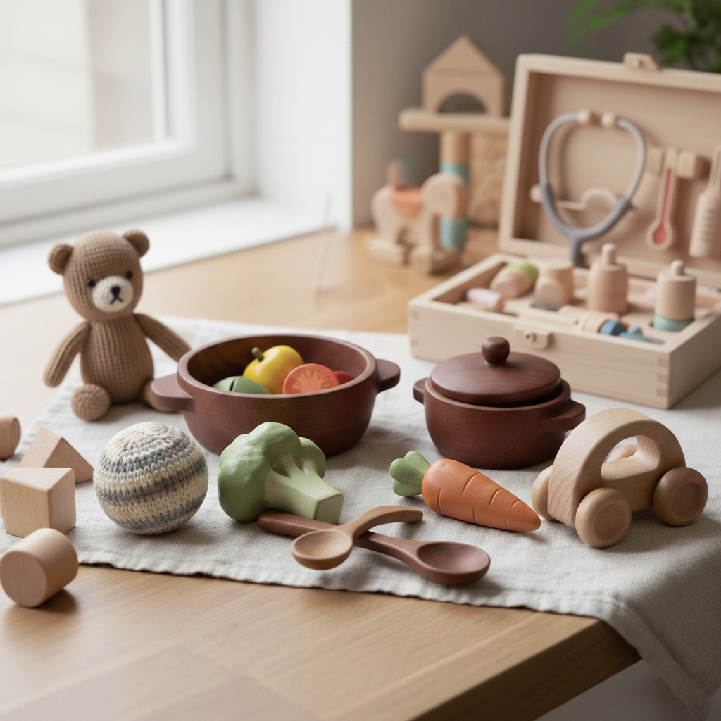 Wooden Toy Cookware
