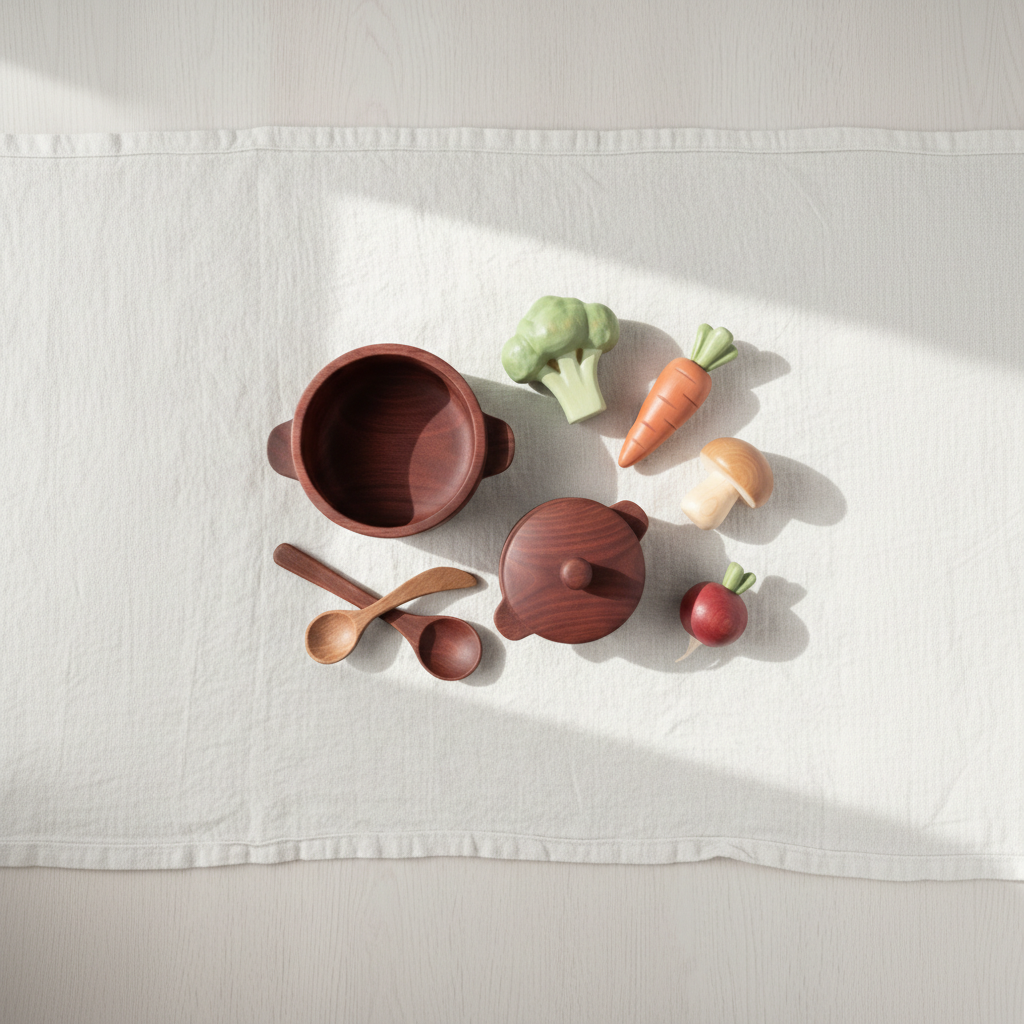 Wooden Toy Cookware