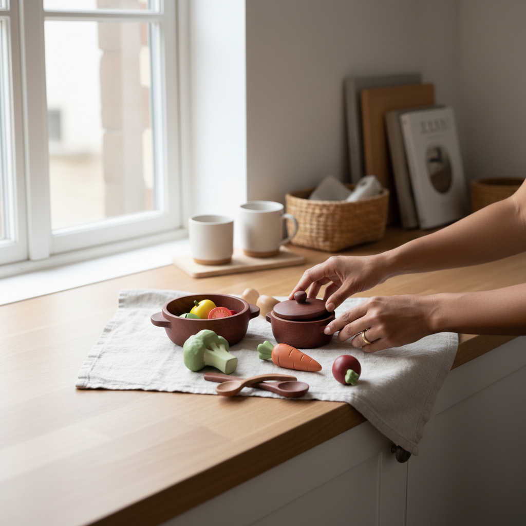 Wooden Toy Cookware
